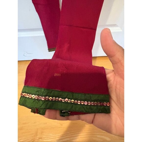 Fuschia Embellished Churidaar - Picture 7 of 15